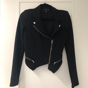 Material Girl Black S Moto Jacket